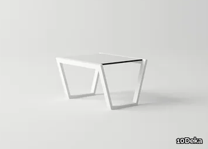 COSTA - Rectangular aluminium coffee table _ 10Deka