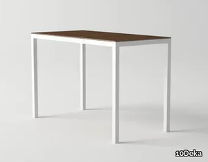 DAYTONA - Aluminium and wood high table _ 10Deka