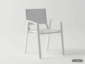 ORA - Aluminium garden chair with armrests _ 10Deka