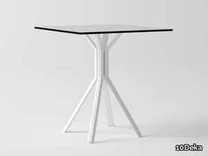 ORA 4 - Square aluminium garden table _ 10Deka