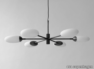 SALON CHANDELIER OPAQUE - LED opal glass chandelier _ 101 copenhagen