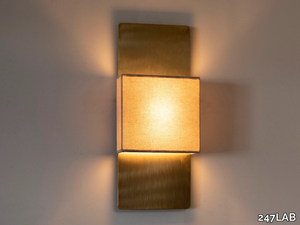 SILK FLAT - LED brass and fabric wall lamp _ 247LAB