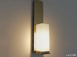 SQUARE CANDLE - LED brass wall lamp _ 247LAB