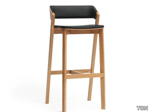 MERANO 314 403 - Wooden barstool with back _ TON