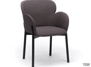 GINGER_37 - Upholstered fabric chair with armrests _ TON