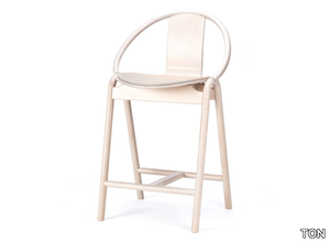 AGAIN - High stool with integrated cushion _ TON