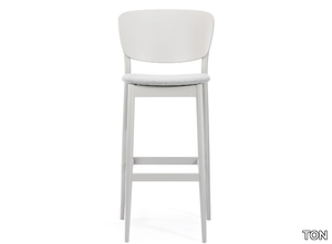 VALENCIA 313 383 - Wooden barstool with integrated cushion _ TON