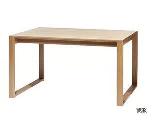 DELTA - Rectangular solid wood table _ TON