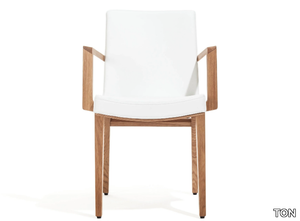 MORITZ - Upholstered chair with armrests _ TON