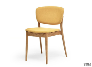 VALENCIA 313 382 - Upholstered stackable wooden chair _ TON