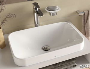 LF L5715E / L5716E - Countertop rectangular ceramic washbasin _ TOTO