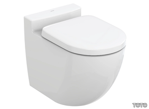 NC CW763Y - Wall-hung rimless ceramic toilet _ TOTO