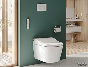 WASHLET® RW - Wall-hung ceramic toilet with bidet with spray _ TOTO