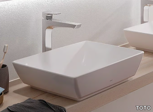 WU L1735E - Rectangular countertop ceramic washbasin _ TOTO