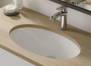 WU LW1505JUYW/F#W / LW1506JUYW/F#W - Undermount oval ceramic washbasin _ TOTO