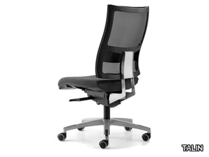 ALLYNET 1747 - Mesh office chair with castors with 5-Spoke base _ TALIN