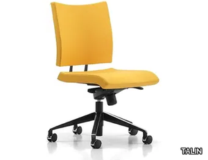 AVIAMID 3440 - Fabric office chair with castors with 5-Spoke base _ TALIN