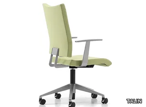 AVIAMID 3452 - Fabric office chair with castors with armrests with 5-Spoke base _ TALIN