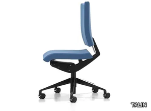 AVIAMID 3400 - Fabric office chair with castors with 5-Spoke base _ TALIN