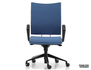 AVIAMID 3414 - Fabric office chair with castors with armrests with 5-Spoke base _ TALIN