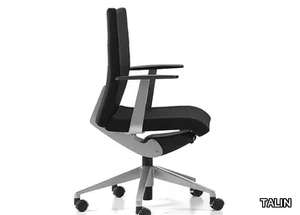 AVIAMID 3502 - Fabric office chair with castors with armrests with 5-Spoke base _ TALIN