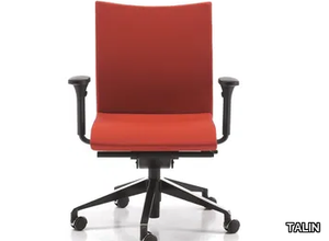 AVIAMID 3506 - Fabric office chair with castors with armrests with 5-Spoke base _ TALIN