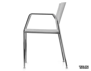 TREK 038 - Stackable polypropylene chair with armrests _ TALIN