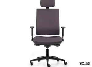 ALLY 1737 A - Fabric office chair with castors with armrests with 5-Spoke base _ TALIN