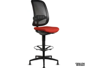 GEA 3822 - Height-adjustable fabric office stool with footrest _ TALIN