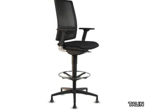 HON 2012 - Swivel height-adjustable office stool with Armrests _ TALIN