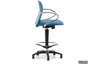 VULCAN 1335 Z - Fabric drafting stool with armrests with 5-Spoke base _ TALIN