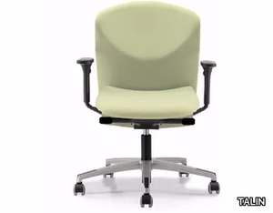 VULCAN 1447 Z - Fabric office chair with castors with armrests with 5-Spoke base _ TALIN