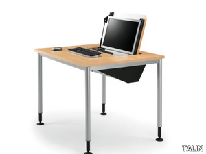 SYSTEM 789 - Height-adjustable office desk with cable management _ TALIN