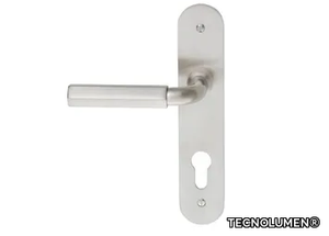 ART DÉCO 1929 - Door handle on back plate with lock _ TECNOLUMEN®