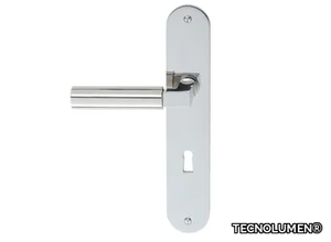 WALTER GROPIUS - Door handle with lock on back plate _ TECNOLUMEN®