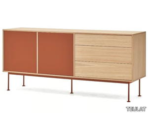 YOKO - Wood veneer and MDF sideboard _ TEULAT