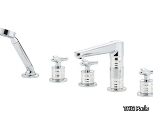 SYSTEM CRYSTAL - Bath mixer and handshower supplied by progressive cartridge mixer _ THG Paris