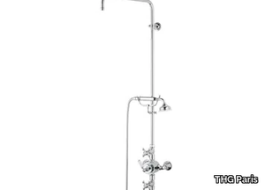 CHARLESTON - Thermostatic shower, 2 functions with shower column _ THG Paris