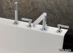 LE 11 WITH LEVER - Bath mixer with handshower _ THG Paris