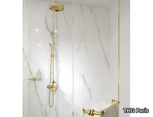 LES ONDES - Thermostatic shower, 2 functions with shower column _ THG Paris