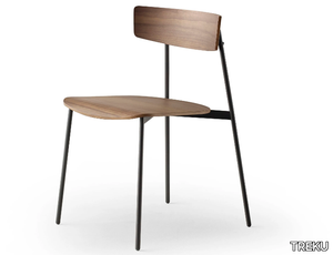 KOL - Walnut chair open back _ TREKU