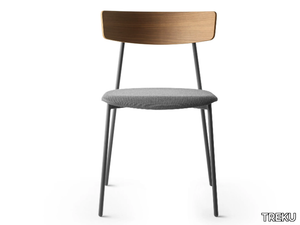 KOL - Oak chair with integrated cushion _ TREKU