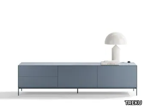 LAUKI 144 - Modular wooden TV cabinet with drawers _ TREKU