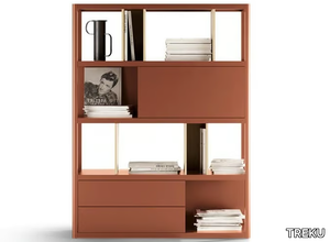 KAI 43 - Freestanding solid wood bookcase _ TREKU