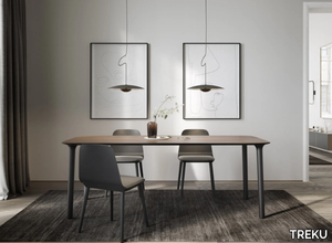 ROLL - Rectangular wooden table _ TREKU