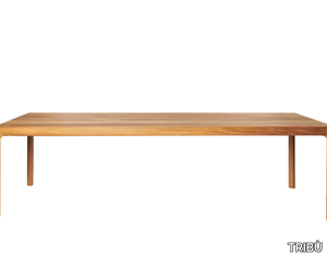 ILLUM - Rectangular teak dining table _ TRIBÙ