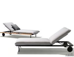 SENJA LOUNGER - Recliner Batyline® sun lounger with castors _ TRIBÙ