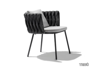 TOSCA - Dining chair with armrests _ TRIBÙ