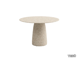 DUNES - Round terrazzo garden side table _ TRIBÙ