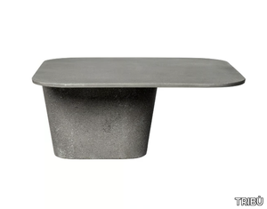 TAO - Square lightened concrete coffee table _ TRIBÙ